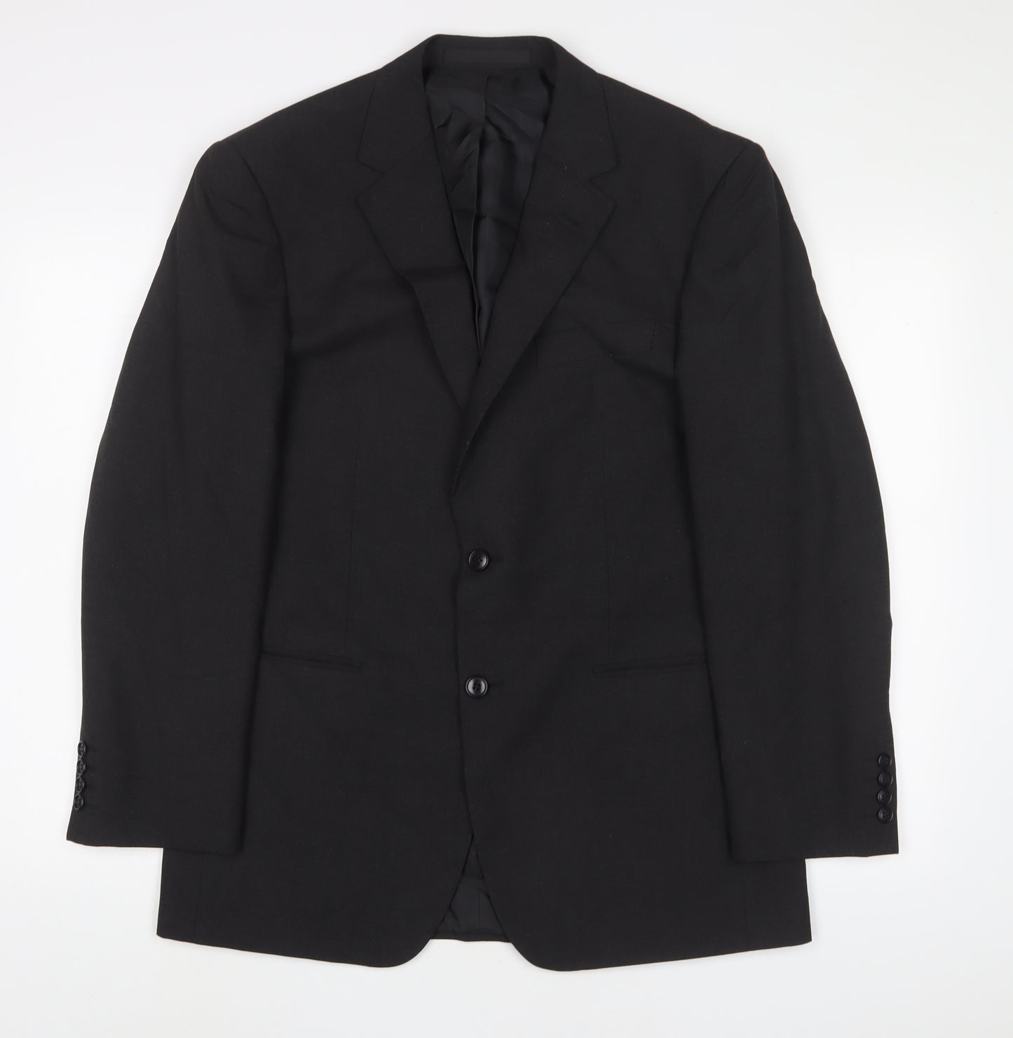 Marks and Spencer Mens Grey Polyester Jacket Suit Jacket Size 38 Regular