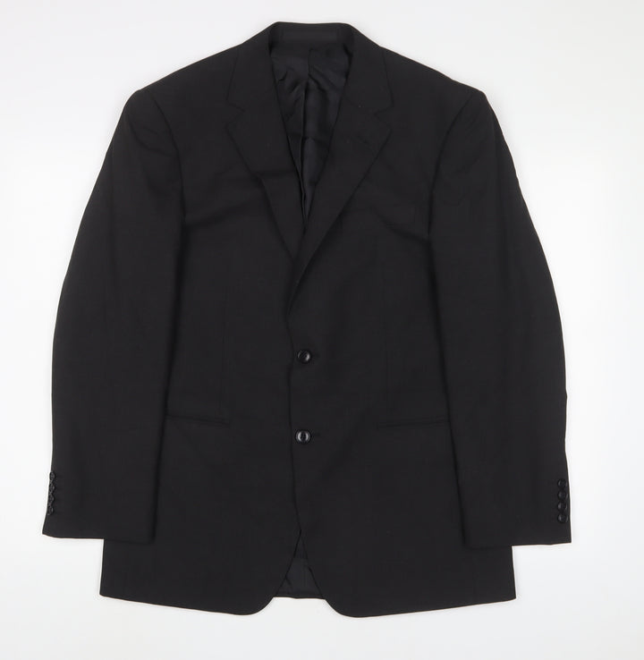 Marks and Spencer Mens Grey Polyester Jacket Suit Jacket Size 38 Regular