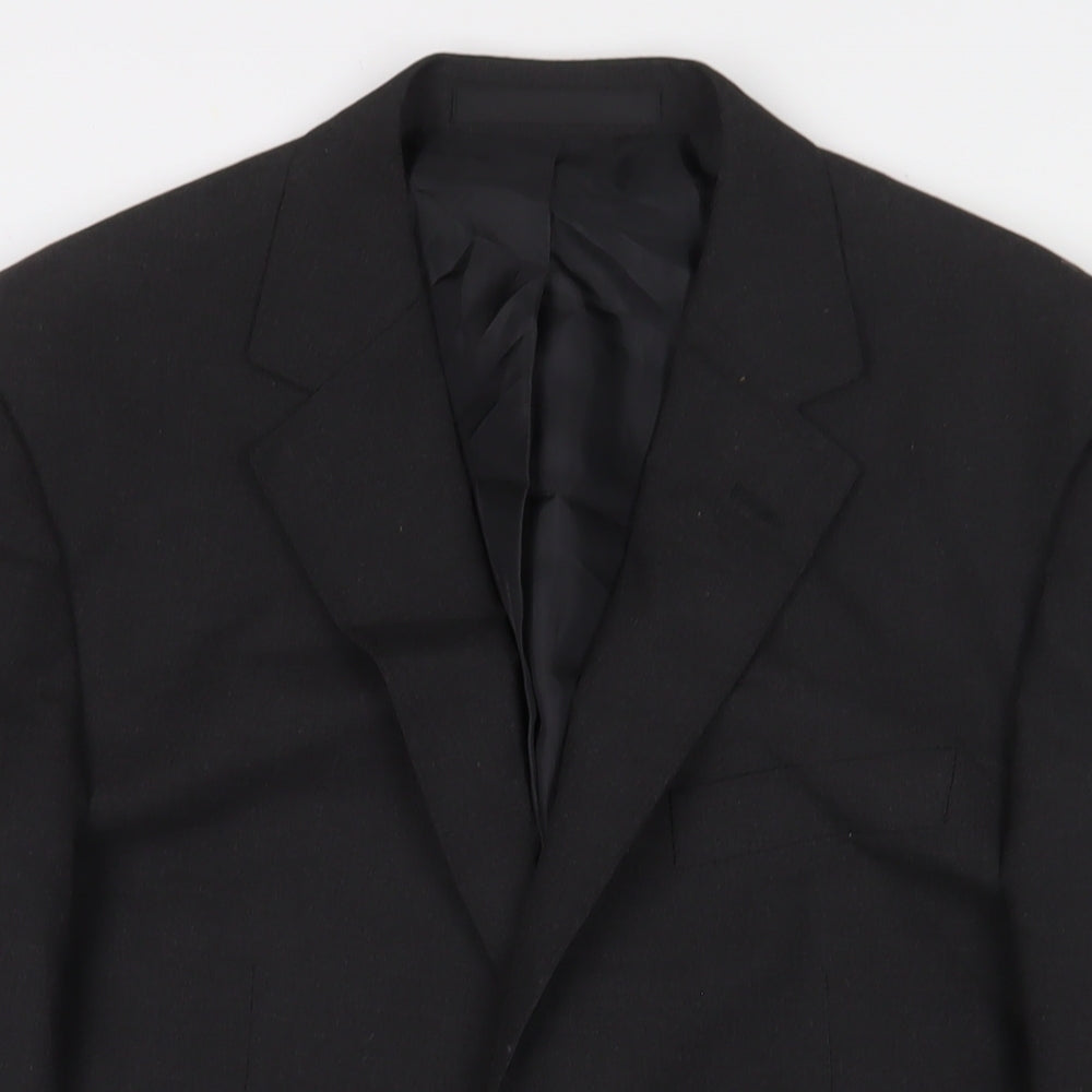 Marks and Spencer Mens Grey Polyester Jacket Suit Jacket Size 38 Regular