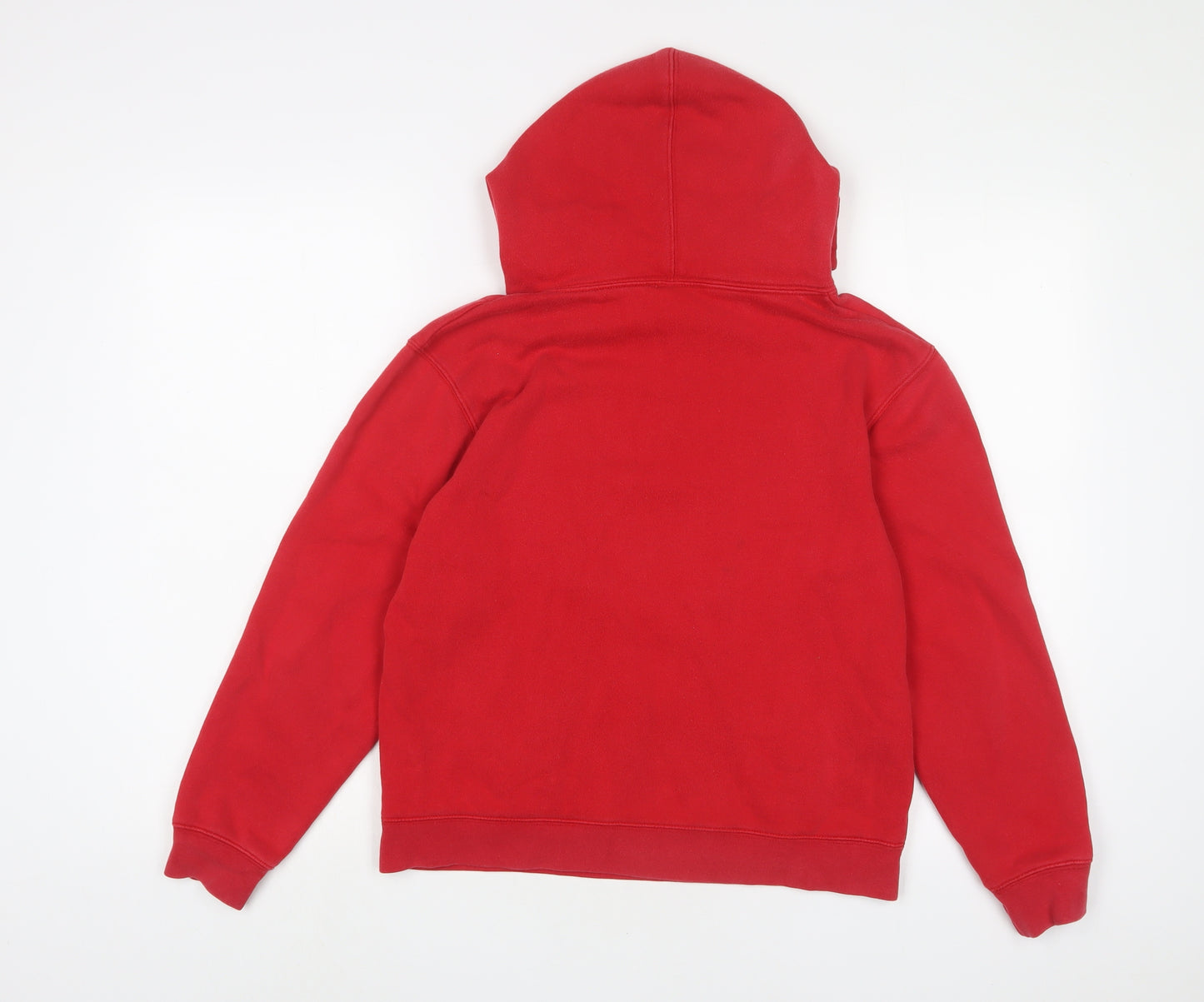 Disney Girls Red Cotton Pullover Hoodie Size 12 Years Pullover - Minnie Mouse