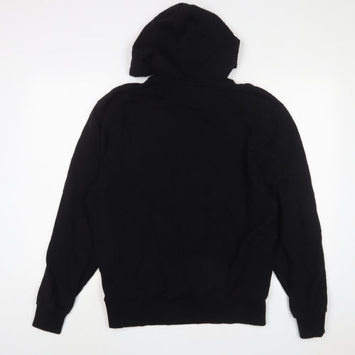 COLLUSION Mens Black Cotton Pullover Hoodie Size S - Logo