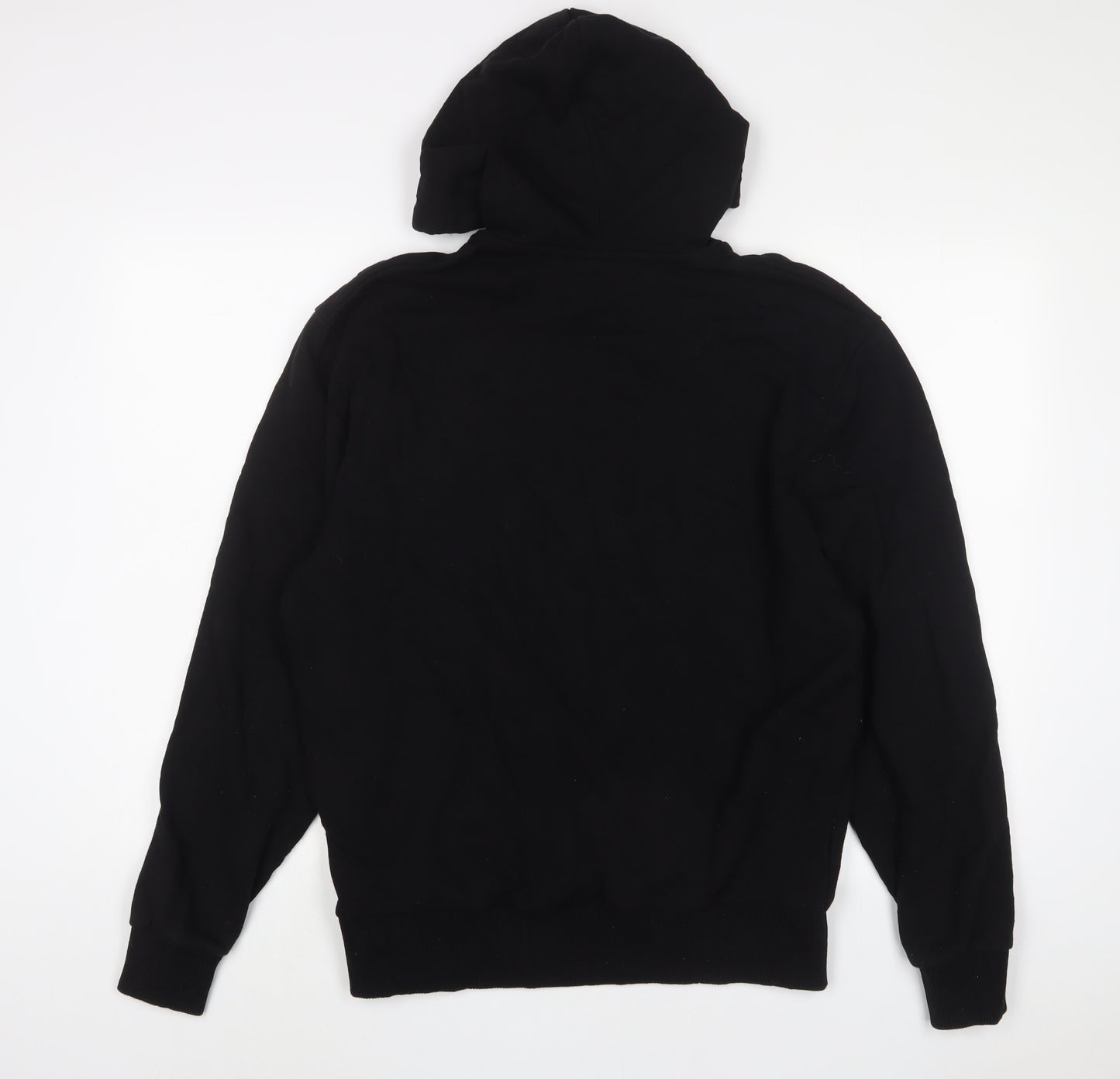 COLLUSION Mens Black Cotton Pullover Hoodie Size S - Logo