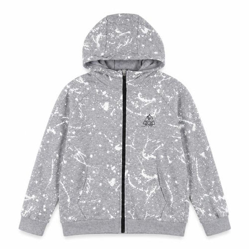 NEXT Boys Grey Geometric Cotton Full Zip Hoodie Size 11 Years Zip