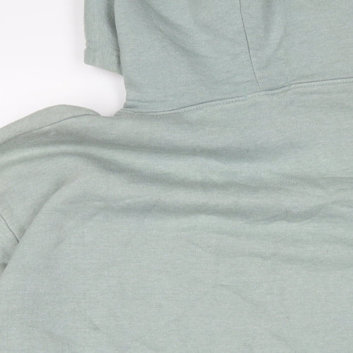 PRETTYLITTLETHING Womens Green Cotton Pullover Hoodie Size M Pullover