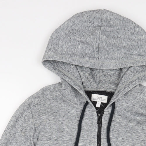 NEXT Mens Grey Polyester Full Zip Hoodie Size XS