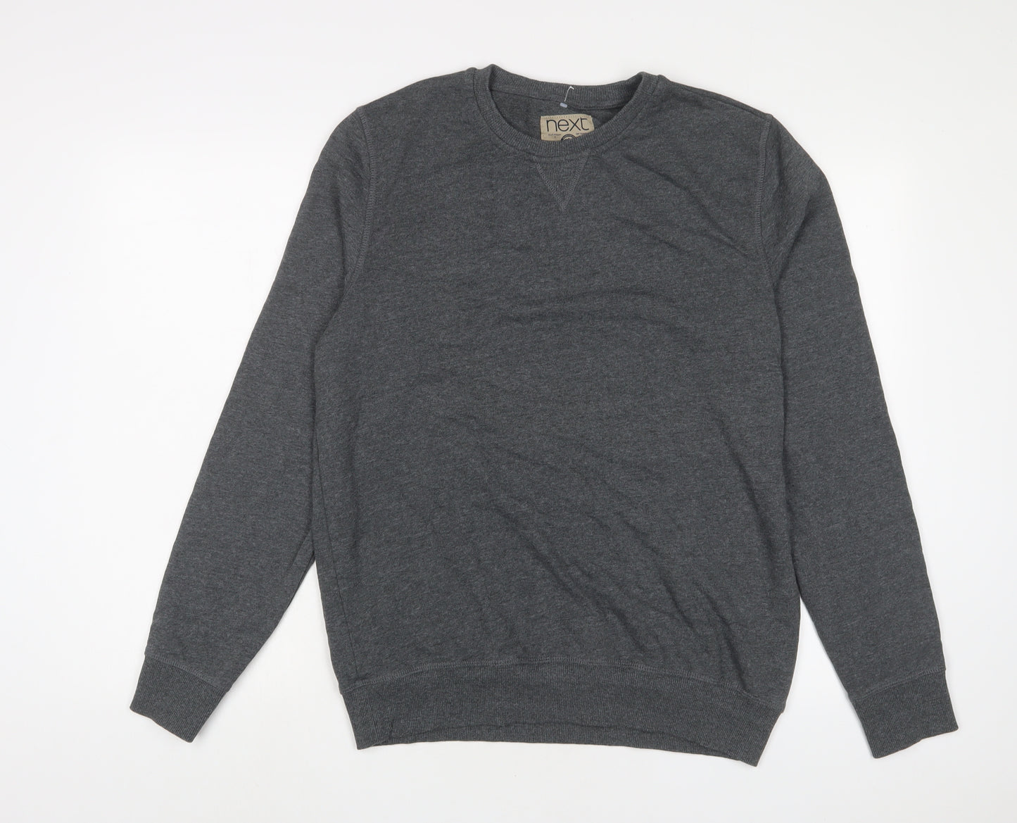 NEXT Mens Grey Cotton Pullover Sweatshirt Size M