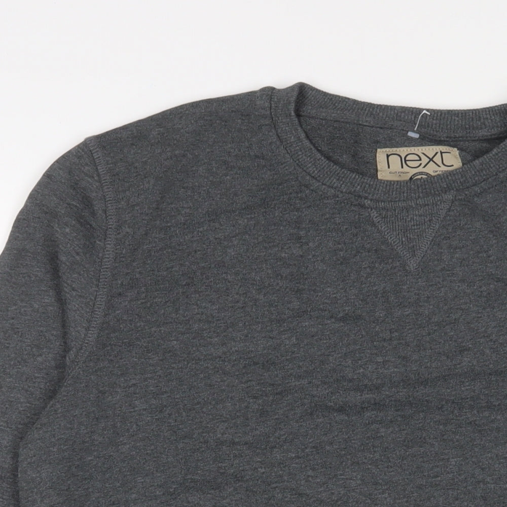 NEXT Mens Grey Cotton Pullover Sweatshirt Size M