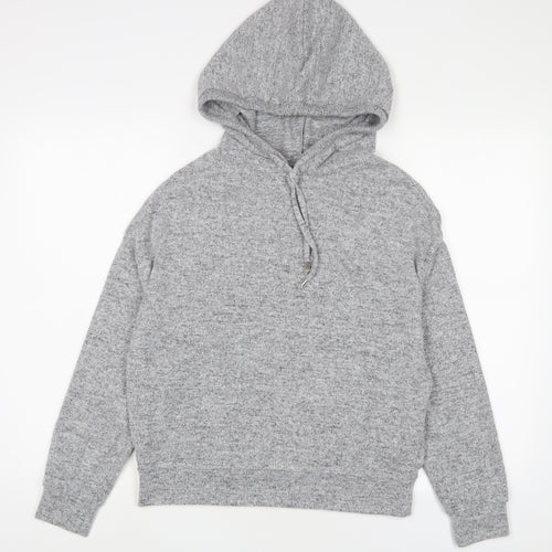 Dorothy Perkins Womens Grey Polyester Pullover Hoodie Size 10 Pullover