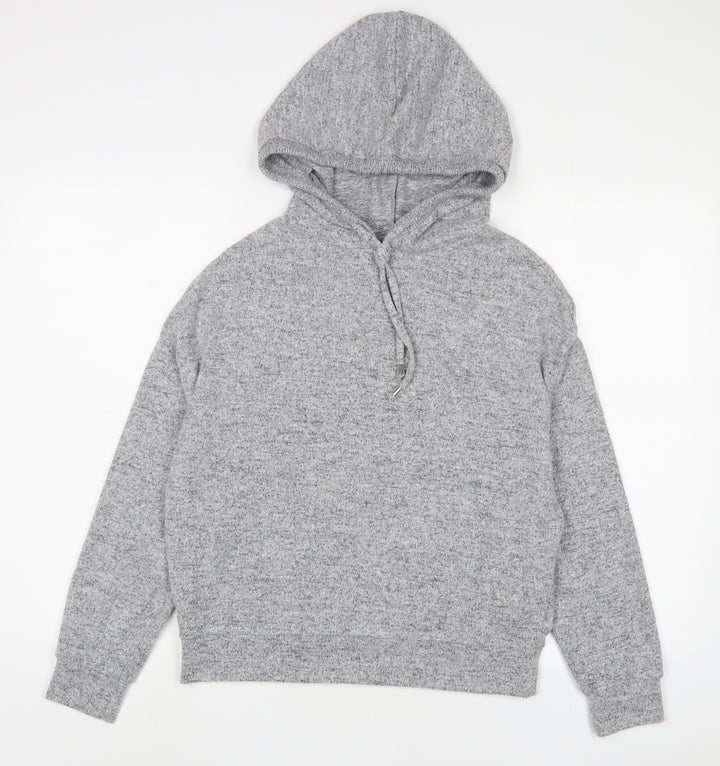Dorothy Perkins Womens Grey Polyester Pullover Hoodie Size 10 Pullover