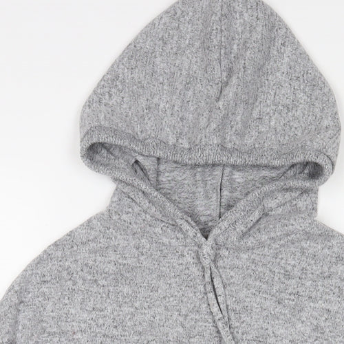 Dorothy Perkins Womens Grey Polyester Pullover Hoodie Size 10 Pullover