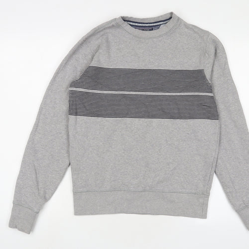 Tommy Hilfiger Mens Grey Cotton Pullover Sweatshirt Size S