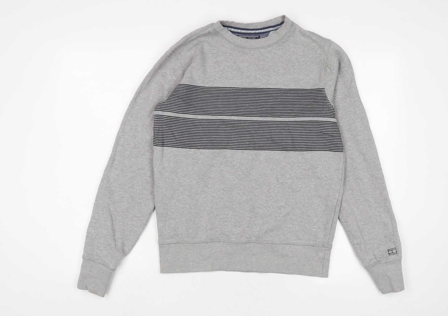Tommy Hilfiger Mens Grey Cotton Pullover Sweatshirt Size S