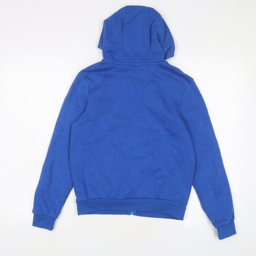 Slazenger Boys Blue Cotton Full Zip Hoodie Size 11-12 Years Zip