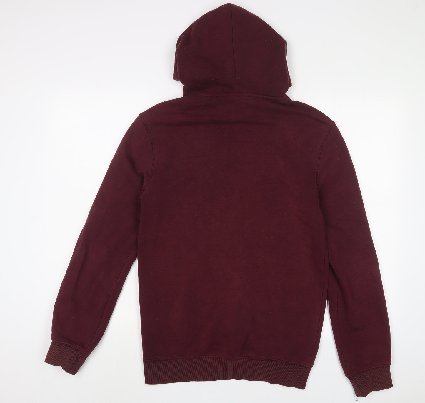 H&M Mens Purple Cotton Pullover Hoodie Size S