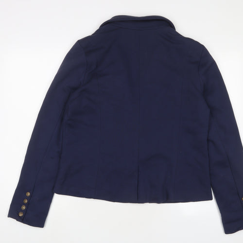 Edeis Womens Blue Jacket Blazer Size 20 Button - Logo, Embroidered