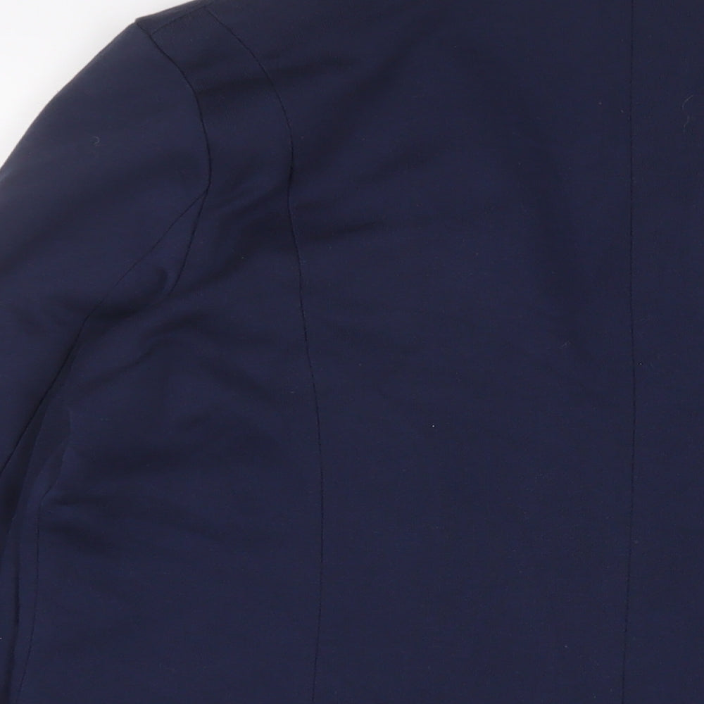 Edeis Womens Blue Jacket Blazer Size 20 Button - Logo, Embroidered
