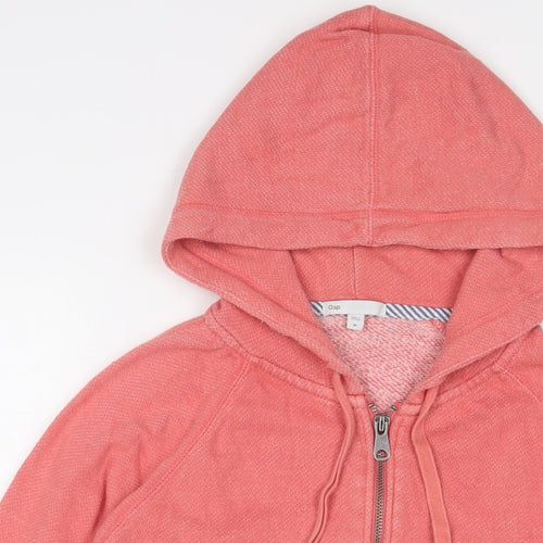 Gap Mens Orange Cotton Full Zip Hoodie Size M