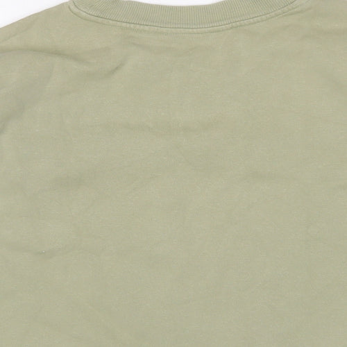 H&M Girls Green Cotton Pullover Sweatshirt Size 10-11 Years Pullover - 10-12 Years