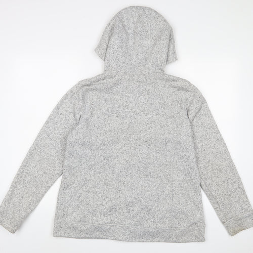 Warehouse Mens Grey Cotton Full Zip Hoodie Size XL