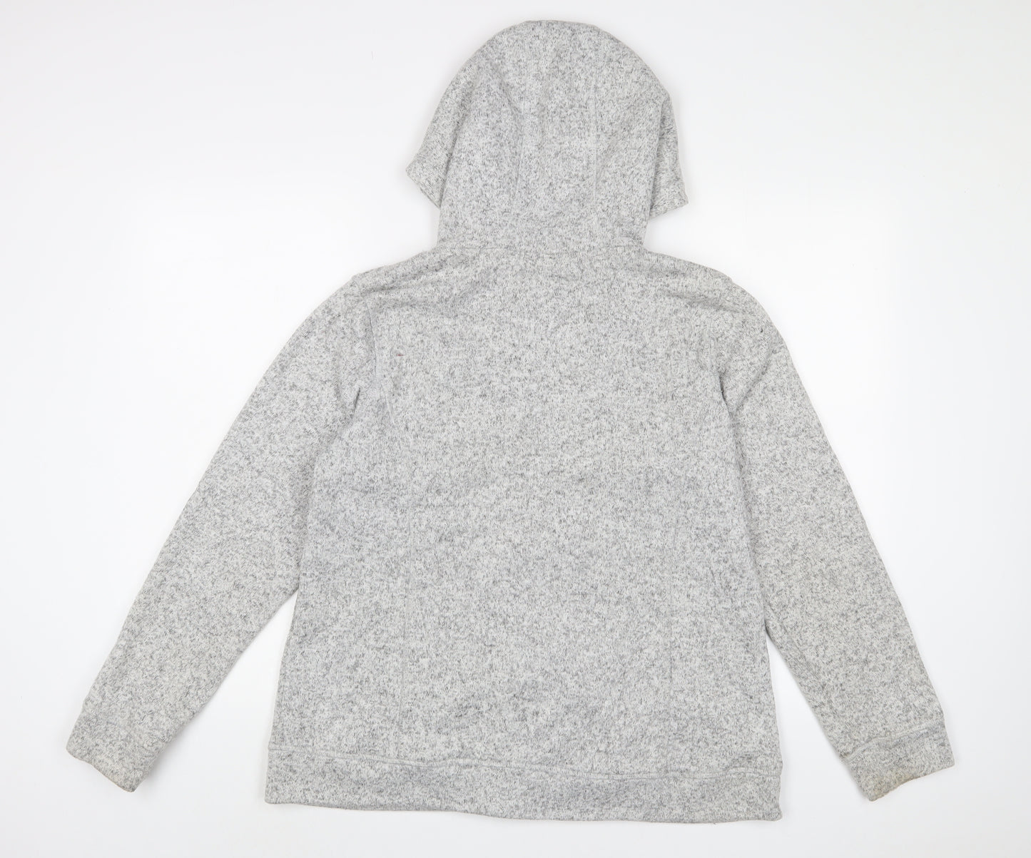 Warehouse Mens Grey Cotton Full Zip Hoodie Size XL
