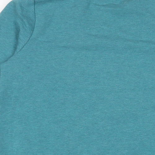 Halston Womens Blue Cotton Pullover Sweatshirt Size M Pullover