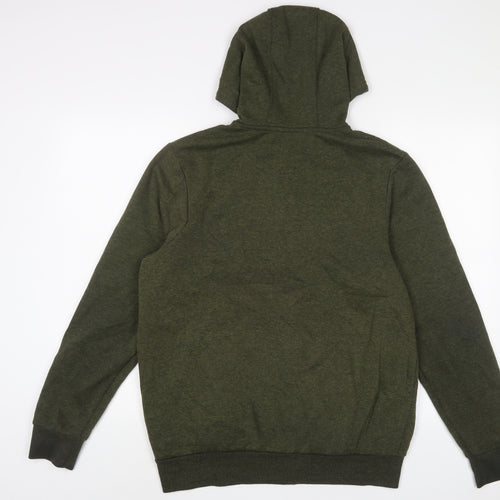 Slazenger Mens Green Polyester Full Zip Hoodie Size S