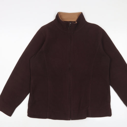 EWM Womens Brown Jacket Size M Zip - 14-16