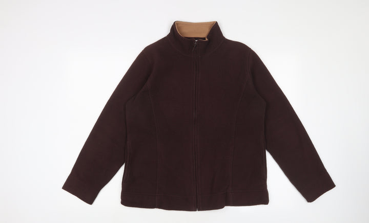 EWM Womens Brown Jacket Size M Zip - 14-16