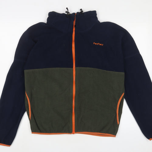 Penfield Mens Green Jacket Size M Zip - Logo, Embroidered
