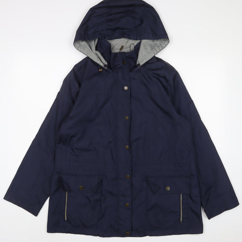 DASH Womens Blue Jacket Size 14 Zip