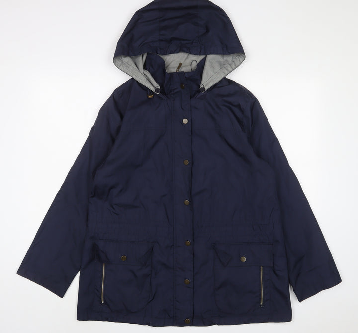 DASH Womens Blue Jacket Size 14 Zip