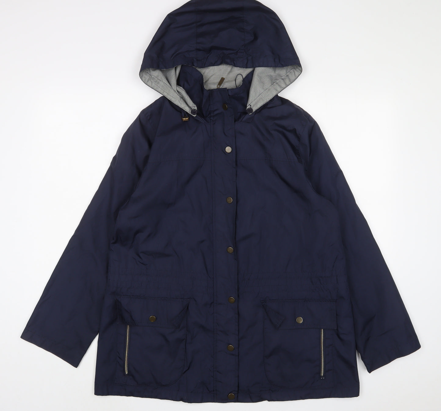 DASH Womens Blue Jacket Size 14 Zip