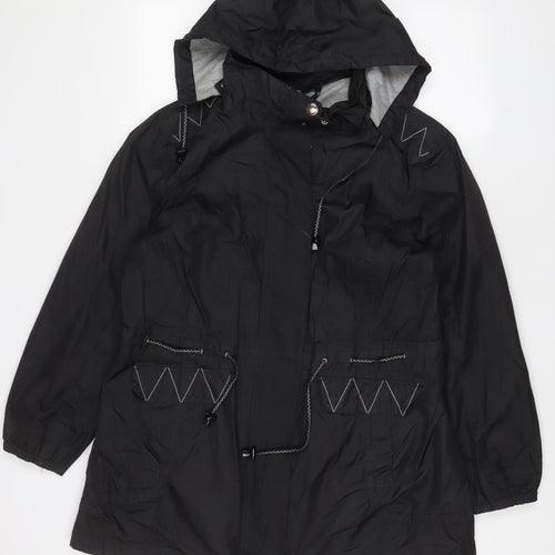 Bonmarché Womens Black Jacket Size 18 Zip