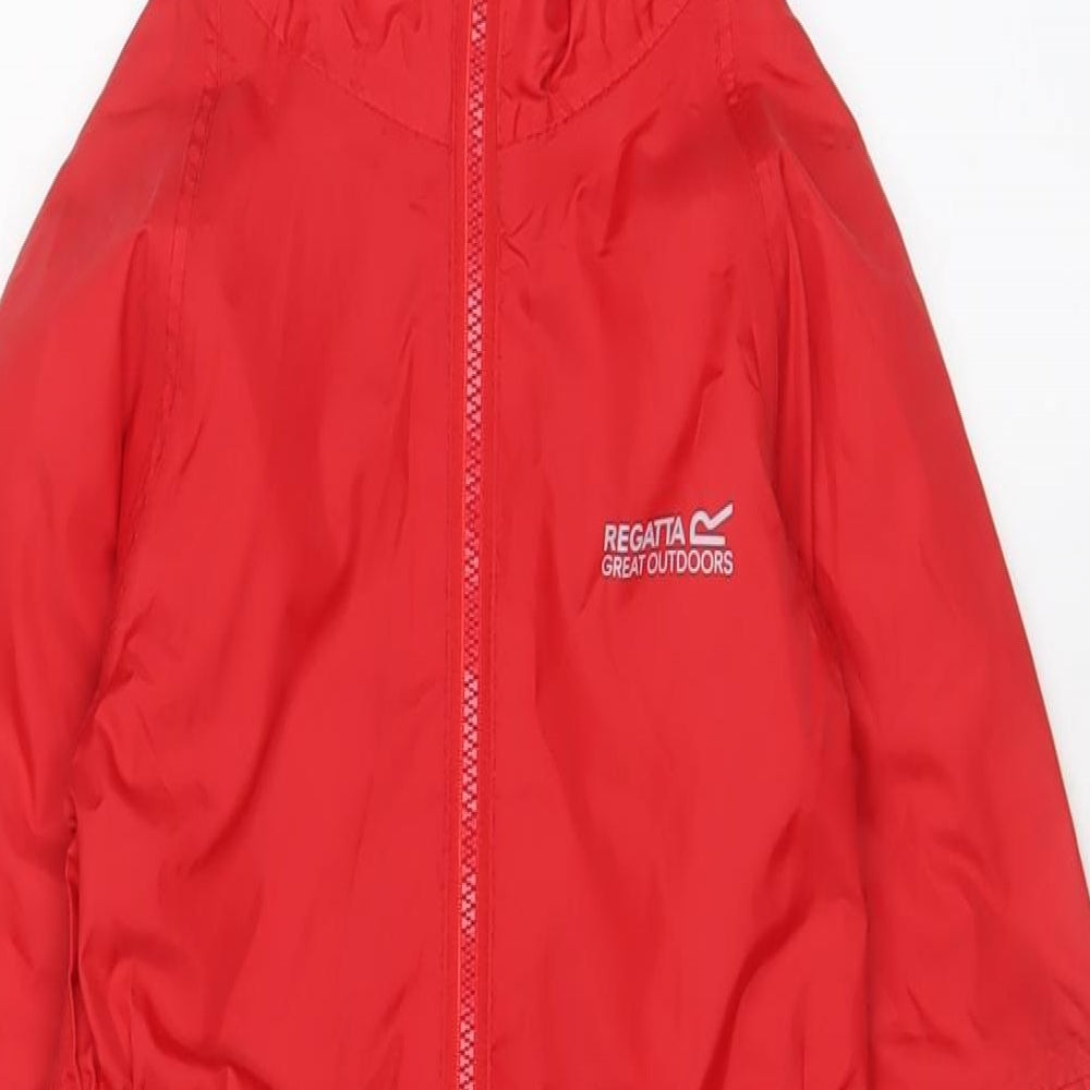 Regatta Boys Red Jacket Poncho Size 2 Years Zip