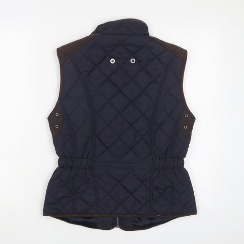 Claire Womens Blue Gilet Jacket Size 10 Zip