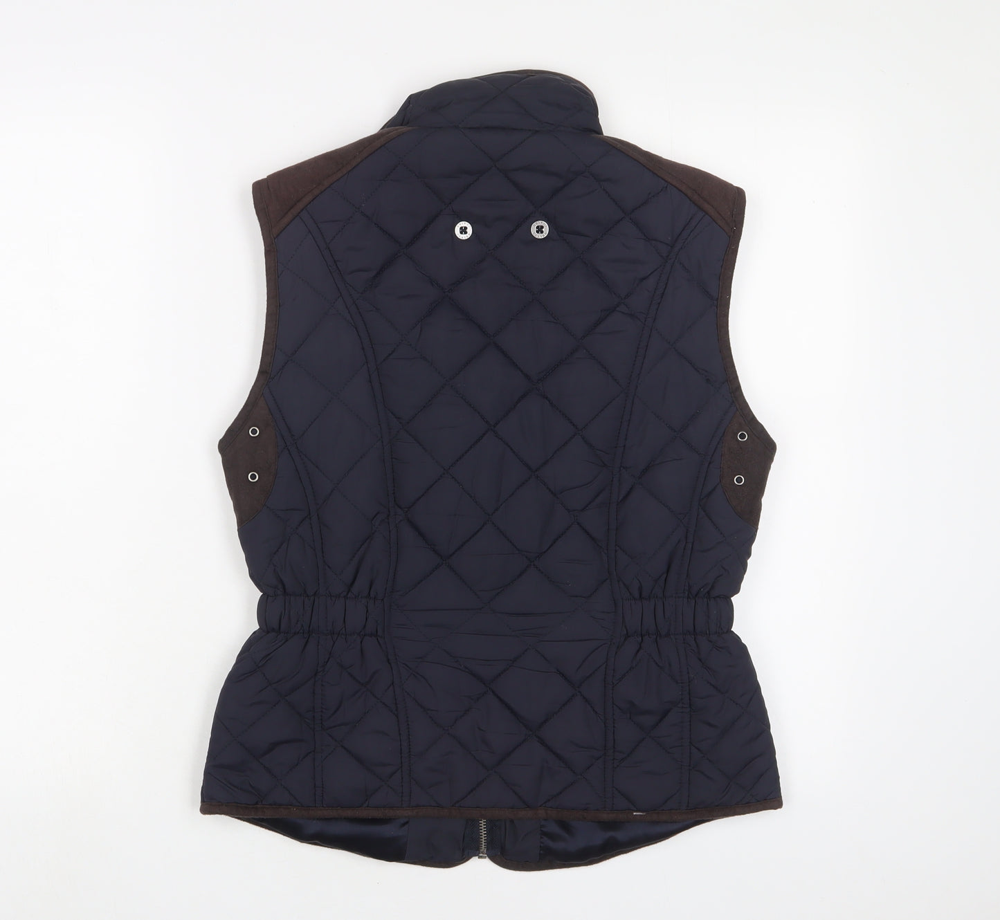 Claire Womens Blue Gilet Jacket Size 10 Zip