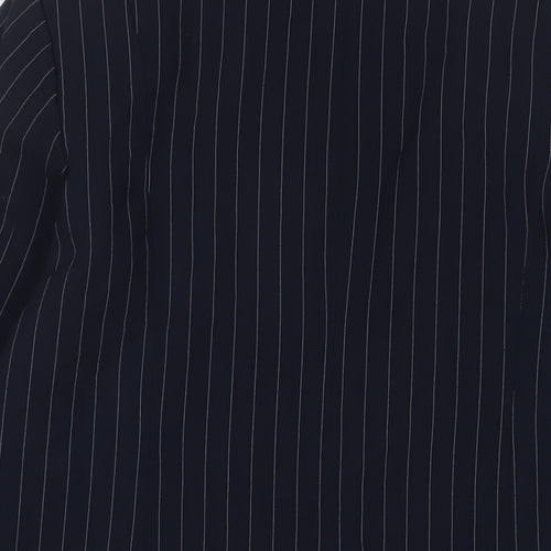 Oasis Womens Blue Striped Jacket Blazer Size 12 Button