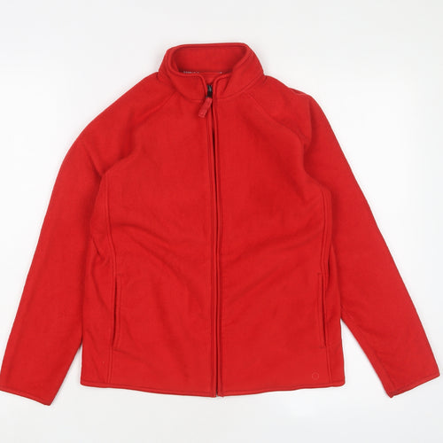 GOODMOVE Girls Red Jacket Size 10-11 Years Zip