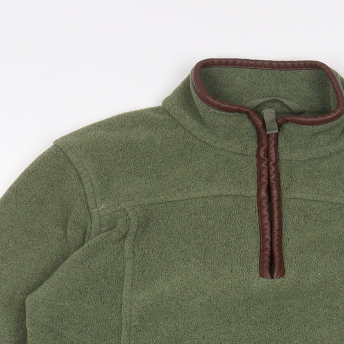 Avenue Womens Green Polyester Pullover Sweatshirt Size 10 Zip - Zip Pockets