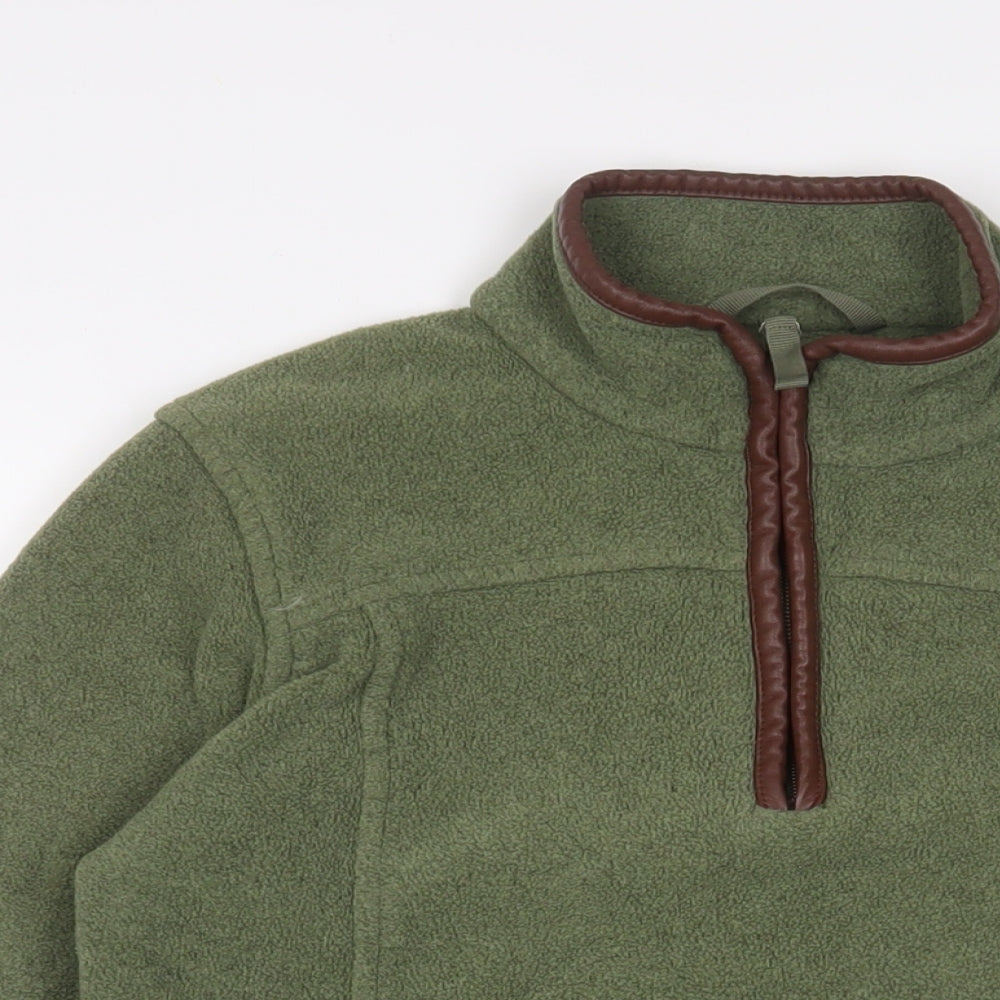 Avenue Womens Green Polyester Pullover Sweatshirt Size 10 Zip - Zip Pockets