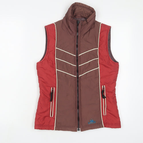 HOOCH Womens Red Gilet Jacket Size 10 Zip