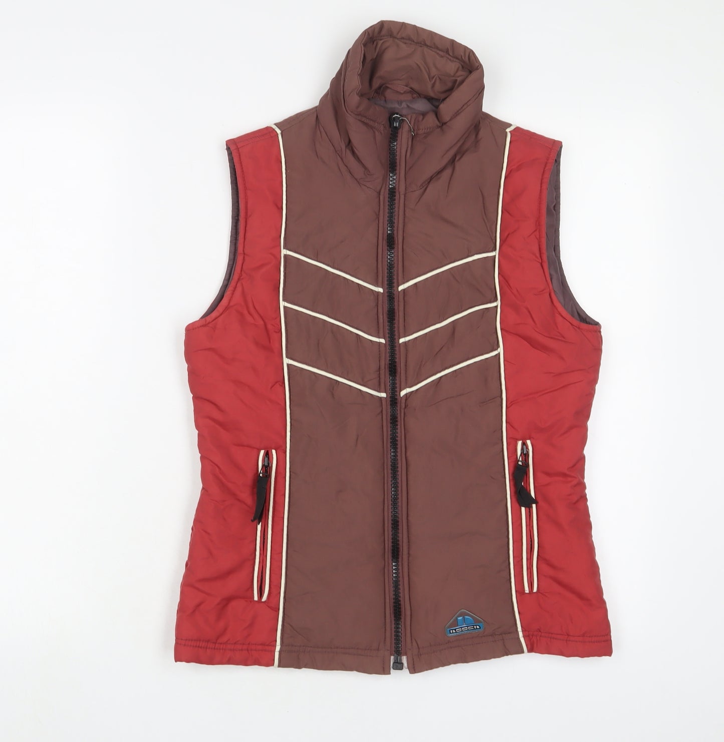 HOOCH Womens Red Gilet Jacket Size 10 Zip