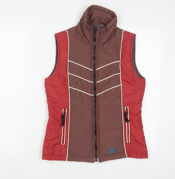 HOOCH Womens Red Gilet Jacket Size 10 Zip