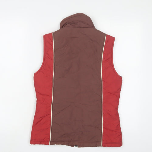HOOCH Womens Red Gilet Jacket Size 10 Zip