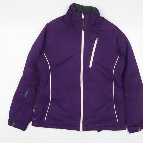 Parallel Womens Purple Jacket Coat Size 10 Zip
