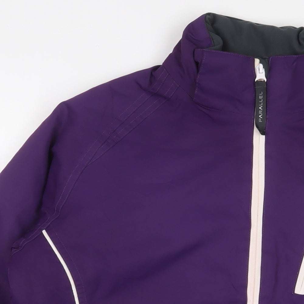 Parallel Womens Purple Jacket Coat Size 10 Zip