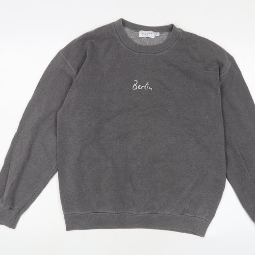 Topman Mens Grey Cotton Pullover Sweatshirt Size XS - Berlin