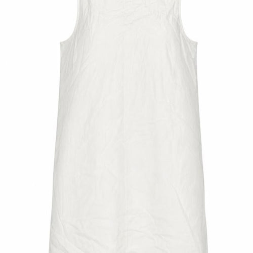 Marks and Spencer Womens Ivory Linen A-Line Size 12 Round Neck