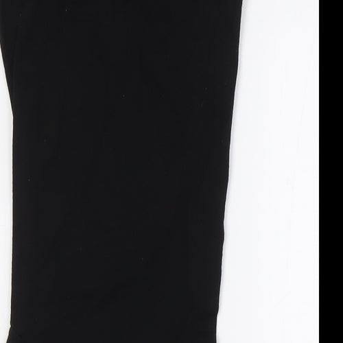 French Connection Womens Black Viscose Pencil Dress Size 6 Round Neck - Lace Back