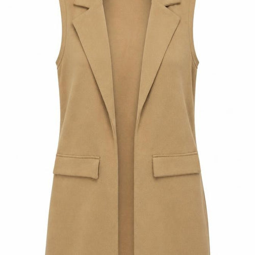 New Look Womens Brown Gilet Waistcoat Size 12 - Collared